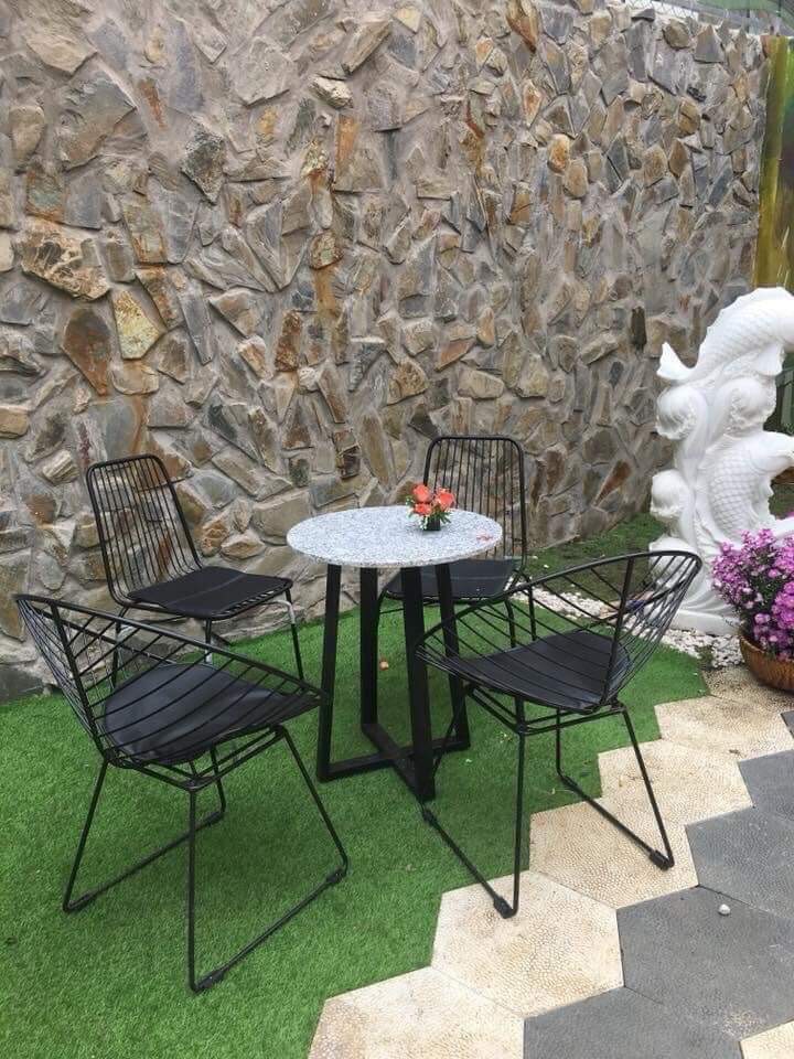 BỘ BÀN GHẾ SẮT NGOÀI TRỜI 02