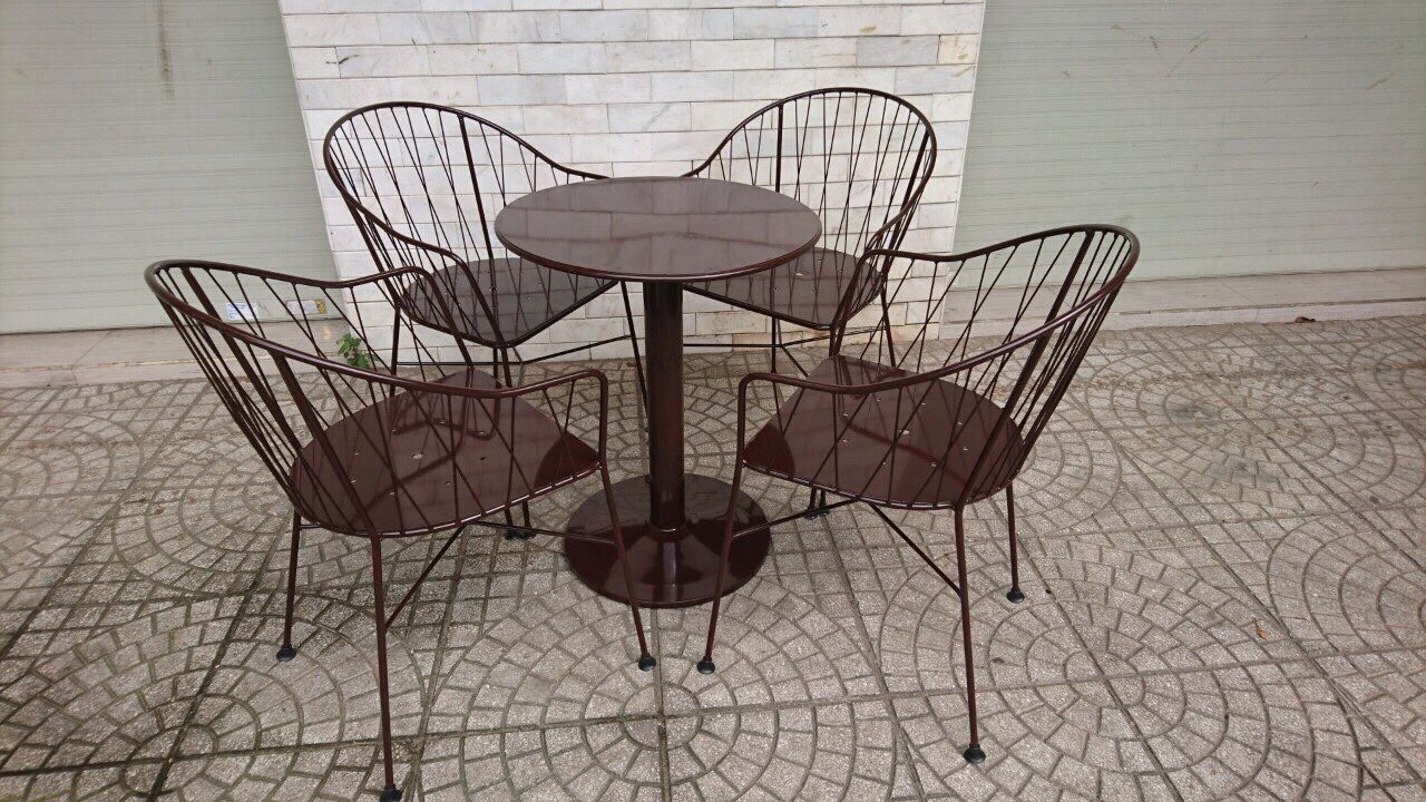 BỘ BÀN GHẾ SẮT NGOÀI TRỜI 16