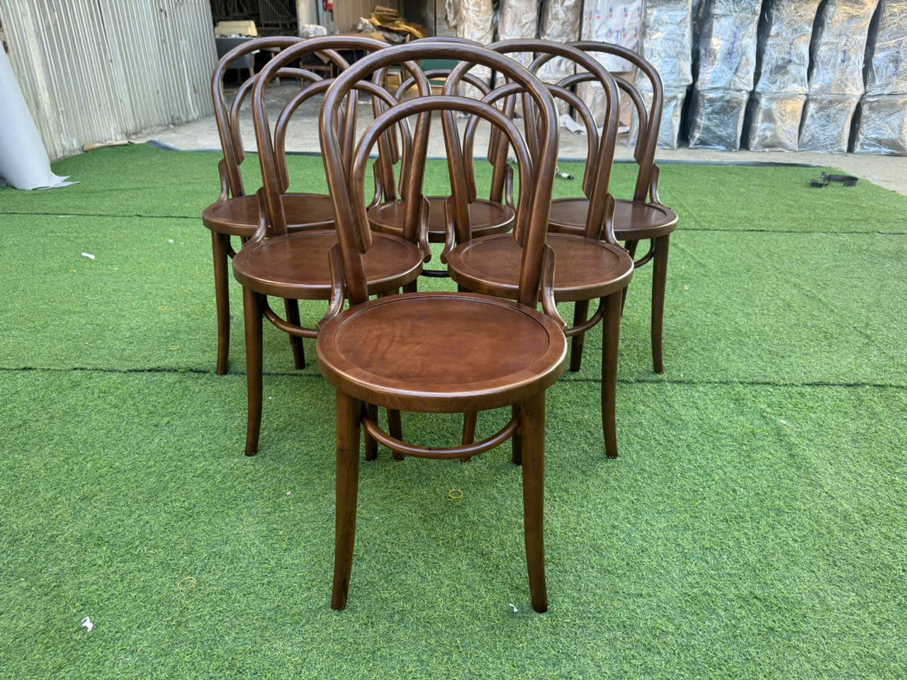 Ghế Gỗ Thonet 18 Kiềng Tròn