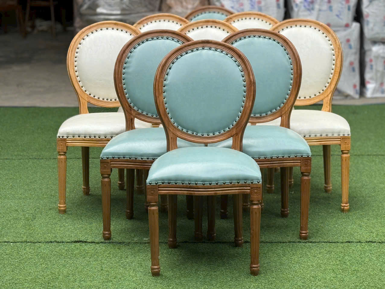 ghế gỗ lousi ko tay