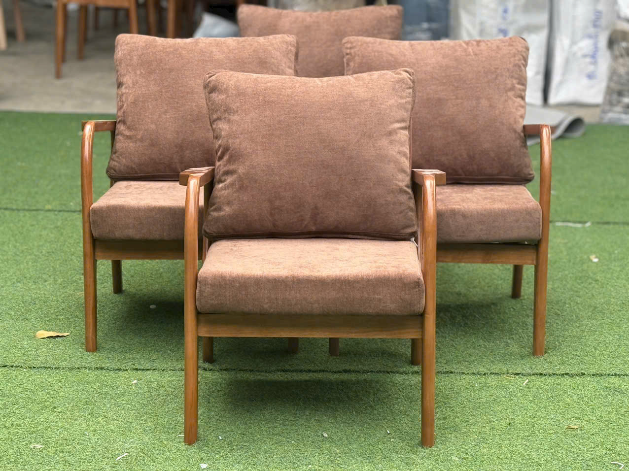 ghế sofa nệm phòng khách cafe