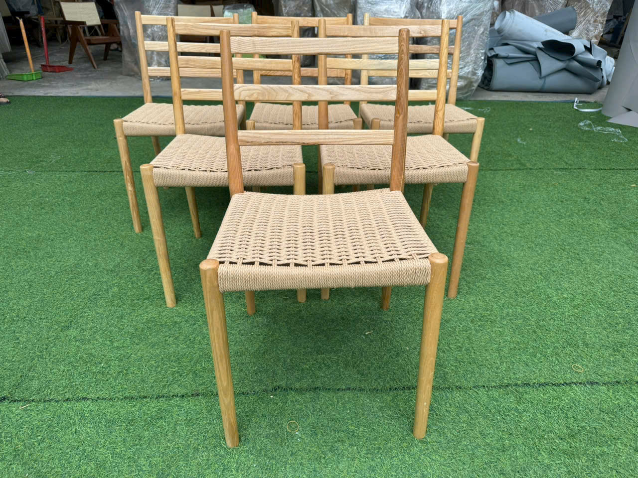 Ghế Gỗ Holland Đan Dây