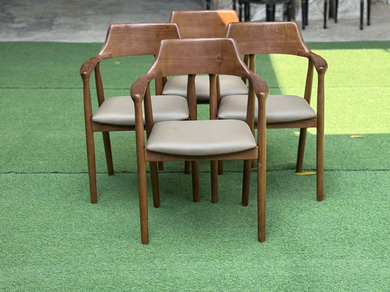 ghế hirosima tựa cao gỗ ash