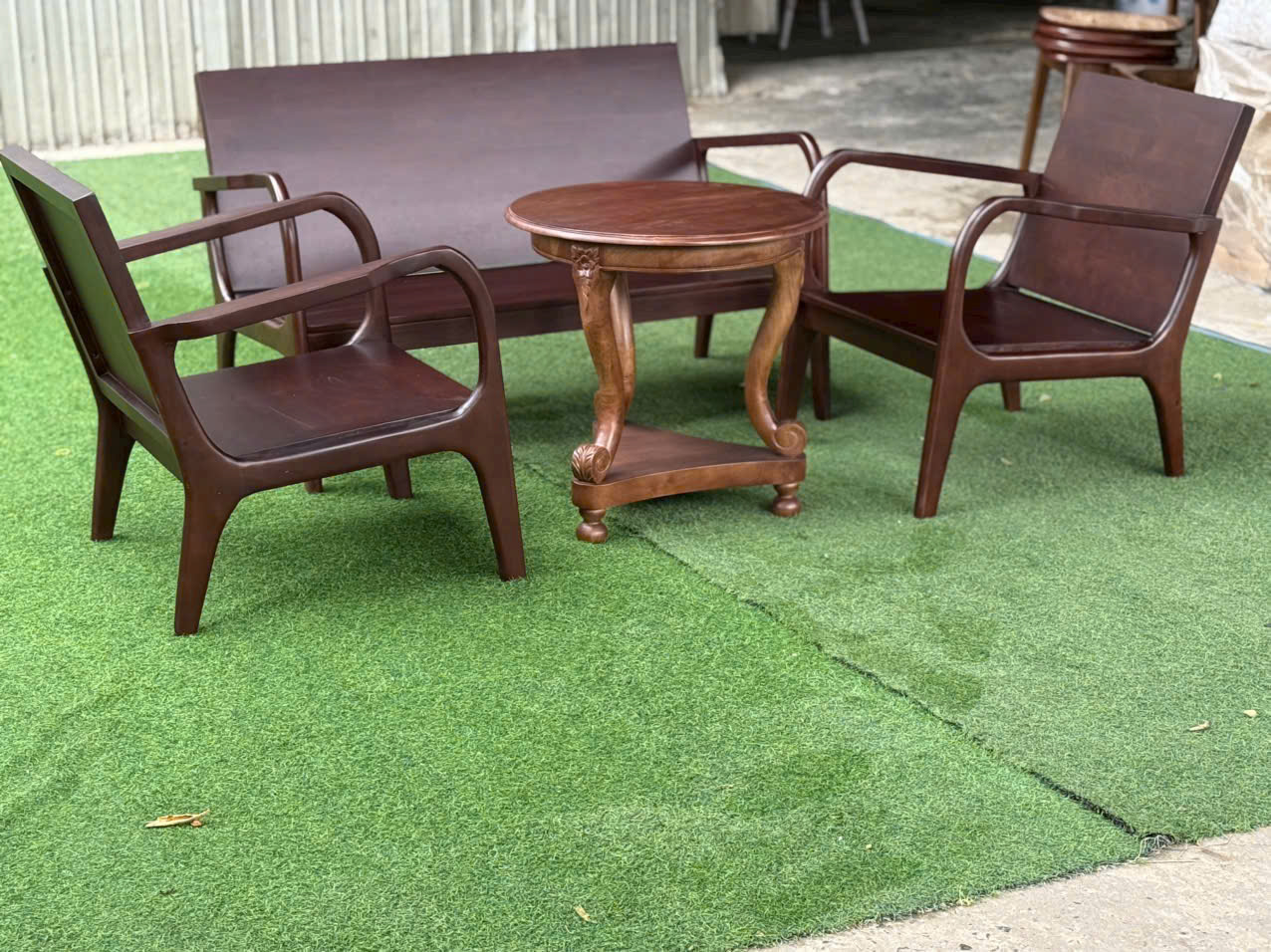 Bàn ghế sofa tay cong Ronaldo