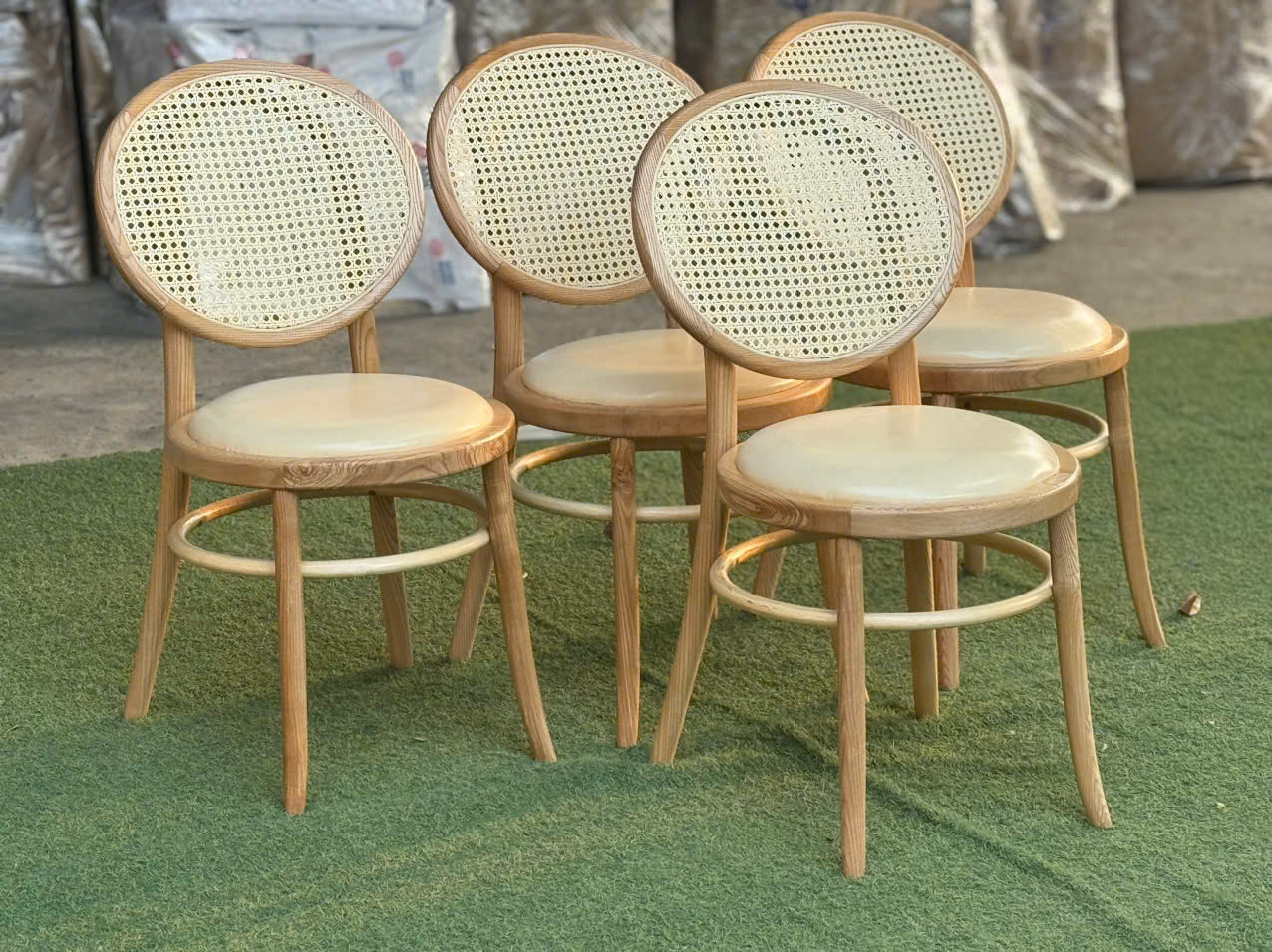 ghế thonet tựa mây gỗ ash