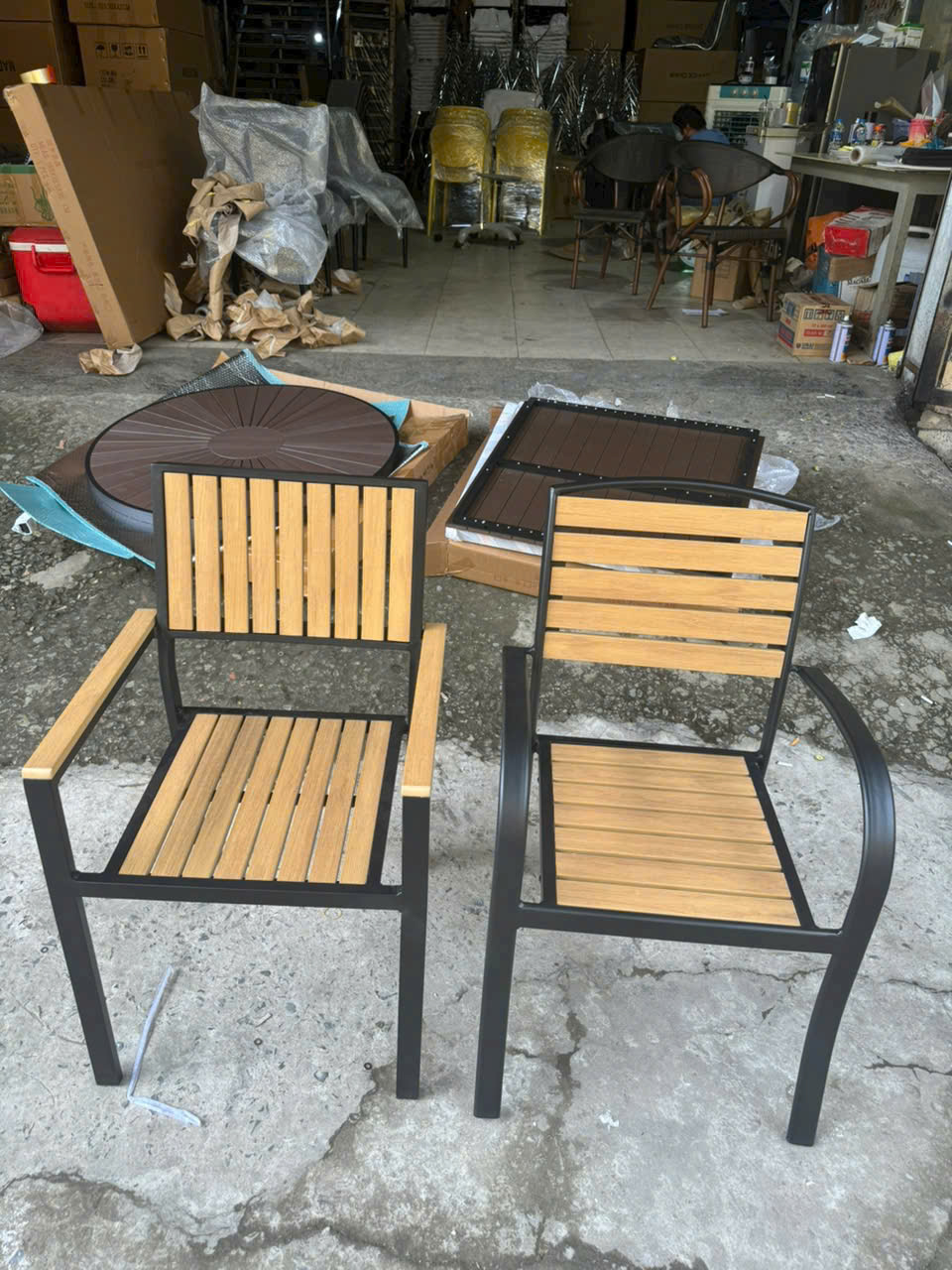 Ghế nhôm đúc sân vườn