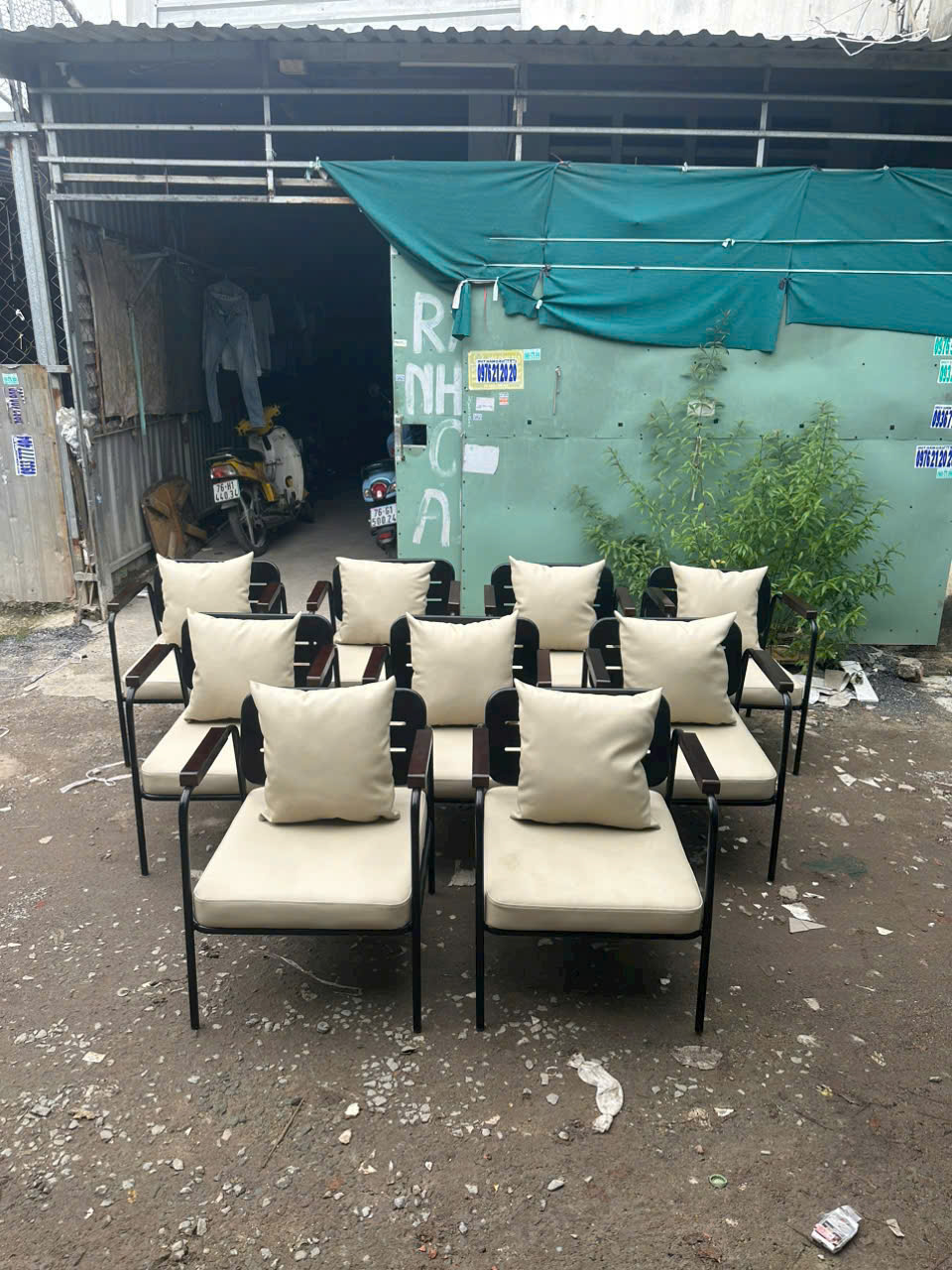 ghế sắt cafe trà sữa